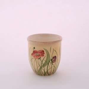 Fogmosó pohár pipacsos