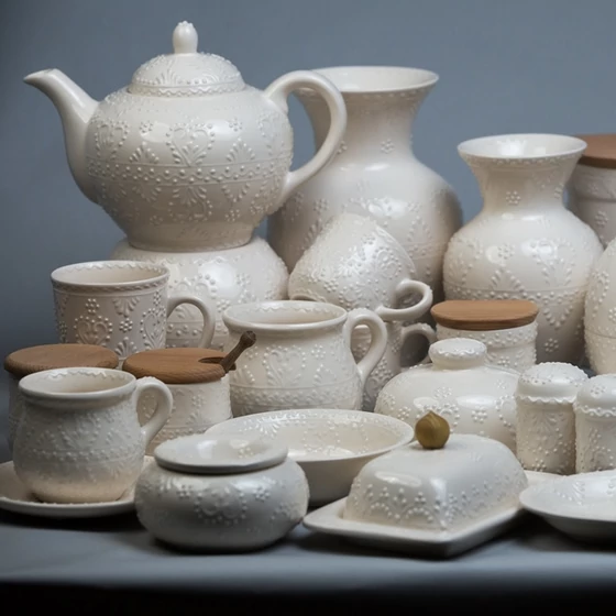 Fehér írókás kerámia (ÚJ!)